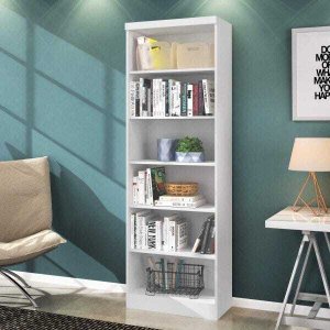 Estante para Livros 5 Prateleiras Linus Qmovi