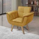 Ver imagem 2 de Poltrona Opala New Base Palito - Amarelo