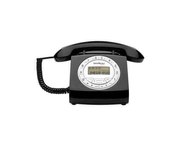 Telefone Intelbras com Fio Tc8312 Preto - 4030160 - 1