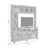 Estante Home Para Tv Até 42 Polegadas Canindé Cacau Jcm - 3
