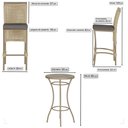 Ver imagem 2 de Mesa Bistro e 4 Banquetas Roma Fendi Corda Náutica 11 Trama Original