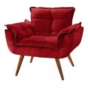 Ver imagem 4 de Poltrona Opala New Base Palito - Vermelho