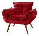 Ver imagem 4 de Poltrona Opala New Base Palito - Vermelho