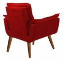 Ver imagem 3 de Poltrona Opala New Base Palito - Vermelho