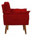 Ver imagem 2 de Poltrona Opala New Base Palito - Vermelho