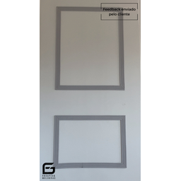 Moldura Roda Meio Ripado Eva Adesivo Lua 5cmx5mm 5 Metros - Cinza - 5