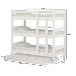 Treliche de Madeira Abs Branco com Auxiliar - 2