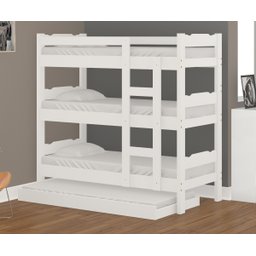 Treliche de Madeira Abs Branco com Auxiliar - 1