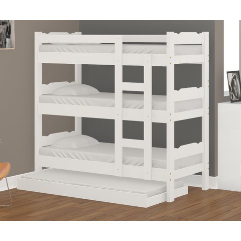 Treliche de Madeira Abs Branco com Auxiliar