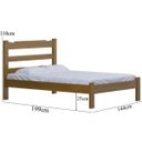Ver imagem 2 de Cama Casal de Madeira ABS Imbuia