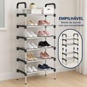 Ver imagem 6 de Sapateira Multiuso 4 Prateleiras Estante 12 Pares Lavanderia Quarto Premium