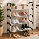 Ver imagem 2 de Sapateira Multiuso 4 Prateleiras Estante 12 Pares Lavanderia Quarto Premium