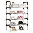 Ver imagem 1 de Sapateira Multiuso 4 Prateleiras Estante 12 Pares Lavanderia Quarto Premium