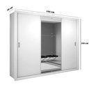 Ver imagem 6 de Guarda-roupa Casal com Espelho 3 Portas de Correr Luna Rufato