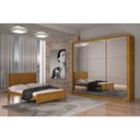 Ver imagem 4 de Guarda-roupa Casal com Espelho 3 Portas de Correr Veneza Rufato