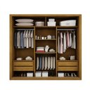 Ver imagem 2 de Guarda-roupa Casal com Espelho 3 Portas de Correr Veneza Rufato