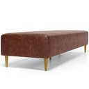 Ver imagem 7 de Puff Decorativo Sala de Estar Bali W01 Pés Palito 190x60cm Couríssimo Marrom - Lyam Decor