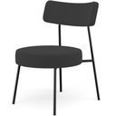 Ver imagem 1 de Poltrona Decorativa Para Sala De Estar Base Fixa Londres L02 Suede Preto - Lyam Lyam Decor
