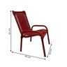Cadeira para Jardim Impacto Baby Vermelho - Wj Móveis - 3