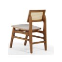 Ver imagem 3 de Cadeira Summer - Acabamento Champagne - Tela Creme Tecido Fit Creme