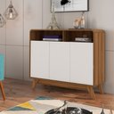 Ver imagem 5 de Buffet Aparador 3 Portas Vicenzo MDP Nature/OffWhite - Gran Belo