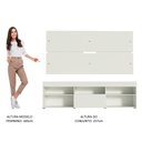 Ver imagem 6 de Rack com Painel Sobreposto para TV até 65 Polegadas Madesa Everest Branco Cor:Branco