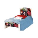 Ver imagem 2 de Cama Montessoriana Solteiro Infantil Vingadores Adesivada com Colchão