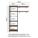 Ver imagem 4 de Estante Multiuso e Prateleiras para Lavanderia 139cm