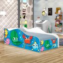 Ver imagem 1 de Mini Cama Fun Fundo do Mar Peixes Infantil com Colchão