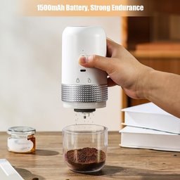Moedor de Café Elétrico Portátil 13w Usb Recarregável Configuração Ajustável sem Fio Moedor de Grãos - 5