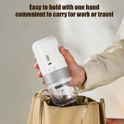 Moedor de Café Elétrico Portátil 13w Usb Recarregável Configuração Ajustável sem Fio Moedor de Grãos - 4