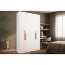 Ver imagem 1 de Guarda Roupa Solteiro 4 Portas e 2 Gavetas Ph 1805 Branco - Herval