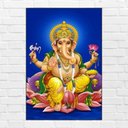 Ver imagem 1 de Placa Decorativa Mdf Ganesha Tamanho 20x27cm Modelo 5