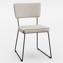 Ver imagem 4 de Mesa De Jantar Capri 160cm Off White Nature Com 6 Cadeiras Allana B05 Linho Cru - Lyam Decor