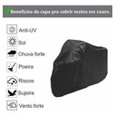Ver imagem 2 de Capa pra Moto Impermeável Proteção contra Sol Chuva Raios Uv