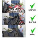 Ver imagem 3 de Capa pra Moto Impermeável Proteção contra Sol Chuva Raios Uv