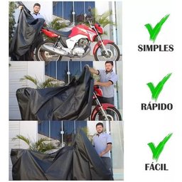 Capa pra Moto Impermeável Proteção contra Sol Chuva Raios Uv - 13
