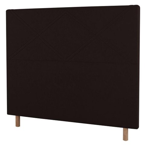 Cabeceira Cama Box Solteiro Cairo 90cm ano Marrom - Abmaza