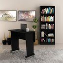 Ver imagem 1 de Conjunto Mesa Dobrável e Armario Multiuso Preto - Tecno