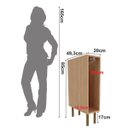 Ver imagem 4 de Balcão Porta Toalhas para Cozinha 20cm Freijó Cz3130