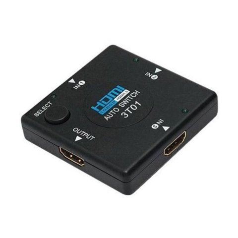 Switch Hdmi Divisor Hub com 3 Portas Hdmi Full Hd 1080p