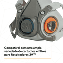Ver imagem 4 de Respirador Semifacial 6300/06 Grande 3m Unico
