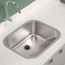 Tanque Aço Inox 45x45 de Lavanderia Antirruído Escovado Completo Brinovar - 2