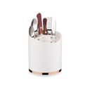 Ver imagem 1 de Porta Utensílios em Plástico Eleganza 13x15cm Future Branco e Rose Gold