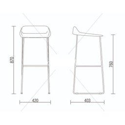 BANQUETA BIT BASE PRETA - 2