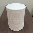 Ver imagem 4 de Banqueta Cerâmica 44x32x32cm Marfim Banco Decorativo Jardim Garden