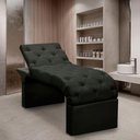 Ver imagem 2 de Maca Estofada Estética Cílios Regulável Spa Suede Ivete Preto