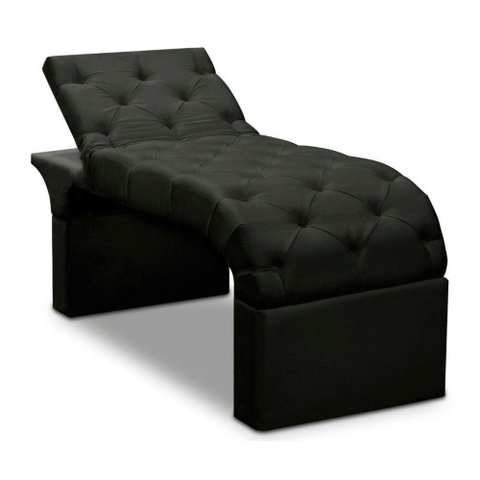 Maca Estofada Estética Cílios Regulável Spa Suede Ivete Preto