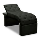 Ver imagem 1 de Maca Estofada Estética Cílios Regulável Spa Suede Ivete Preto