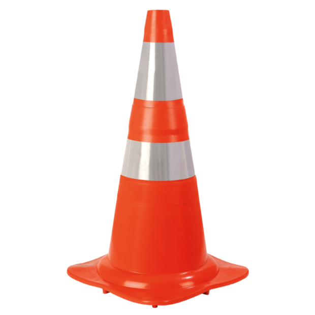 Cone Sinalização Flexível Nbr 15071 75cm Plastcor